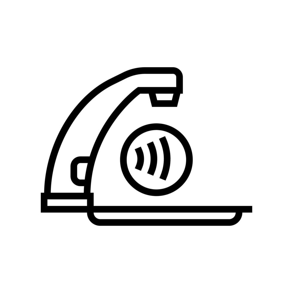 faucet contactless line icon vector illustration