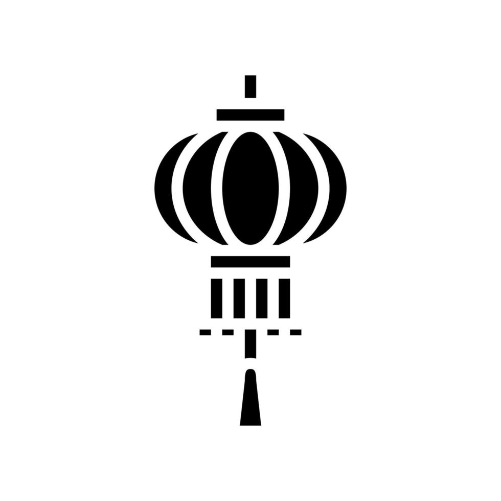 lantern accessory glyph icon vector illustration