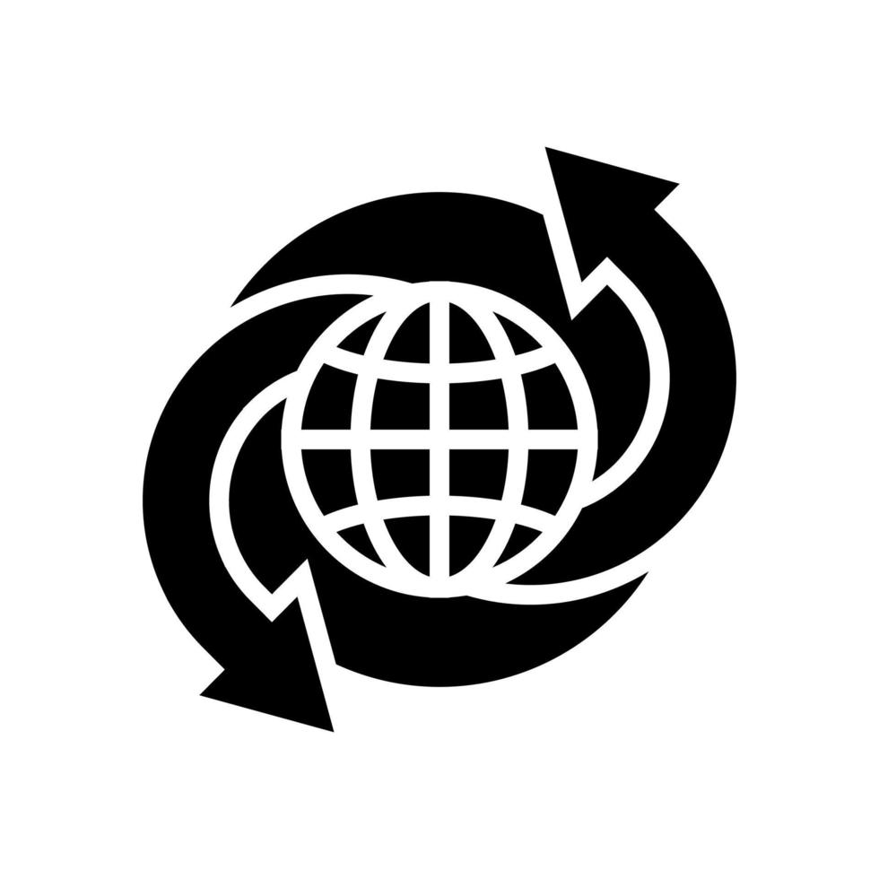 climate change glyph icon vector illustration
