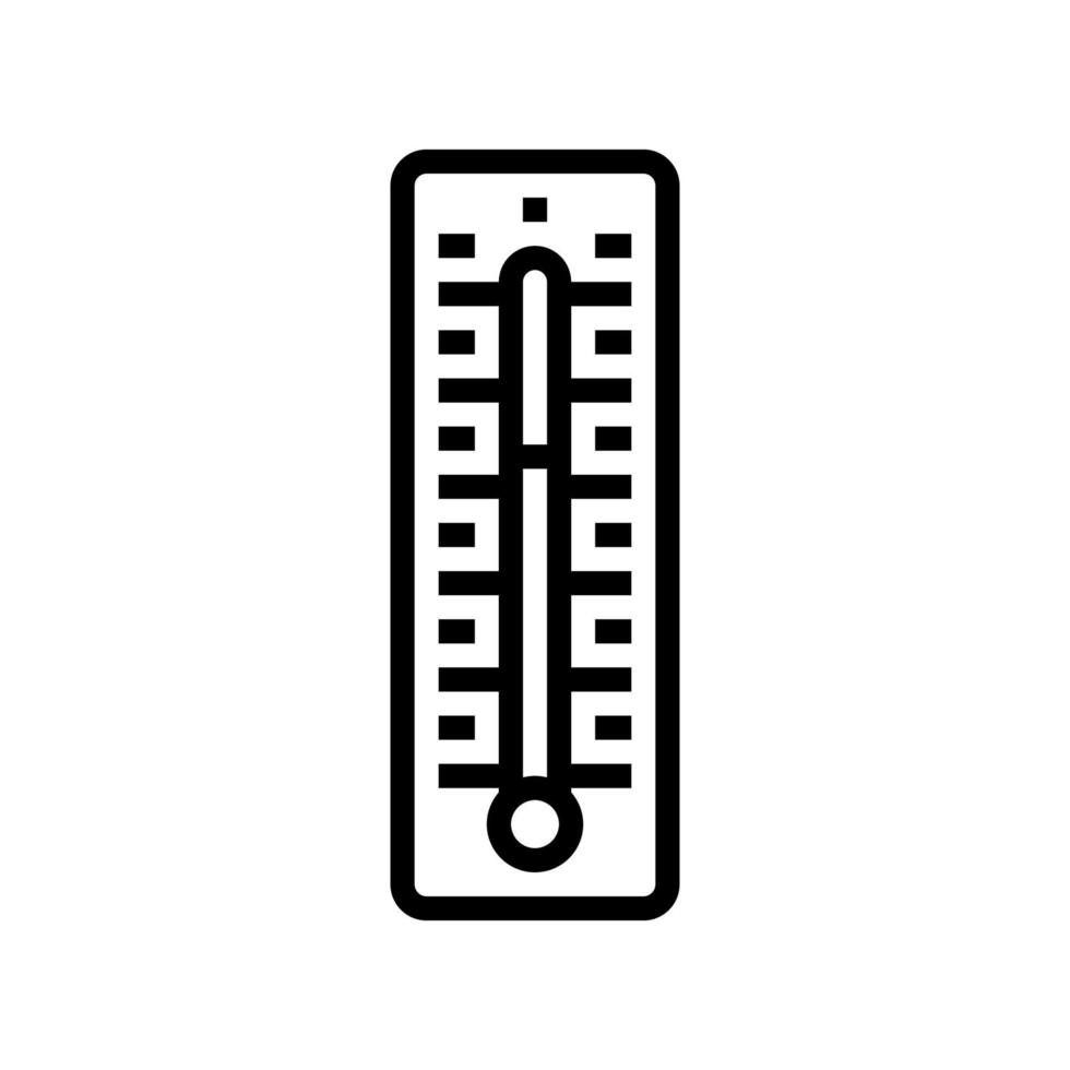 thermometer accessory line icon vector illustration