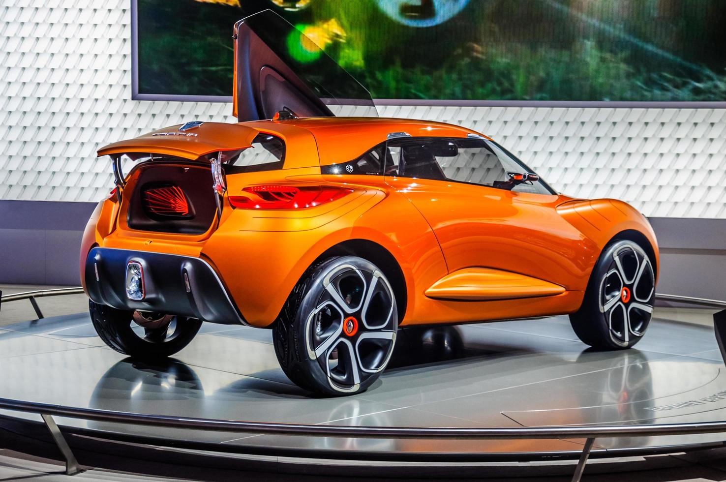 MOSCOW, RUSSIA - AUG 2012 RENAULT CAPTUR CONCEPT presented as world premiere at the 16th MIAS Moscow International Automobile Salon on August 30, 2012 in Moscow, Russia photo
