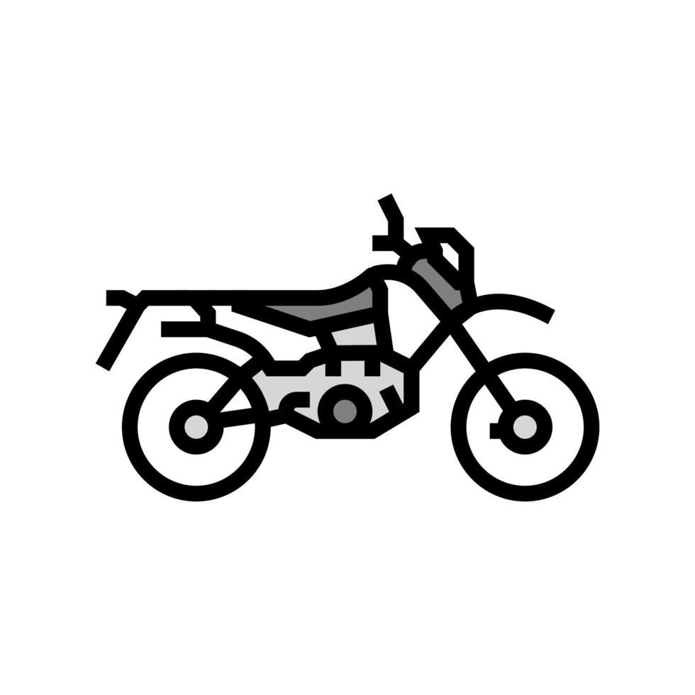 dual sports enduros color icon vector illustration