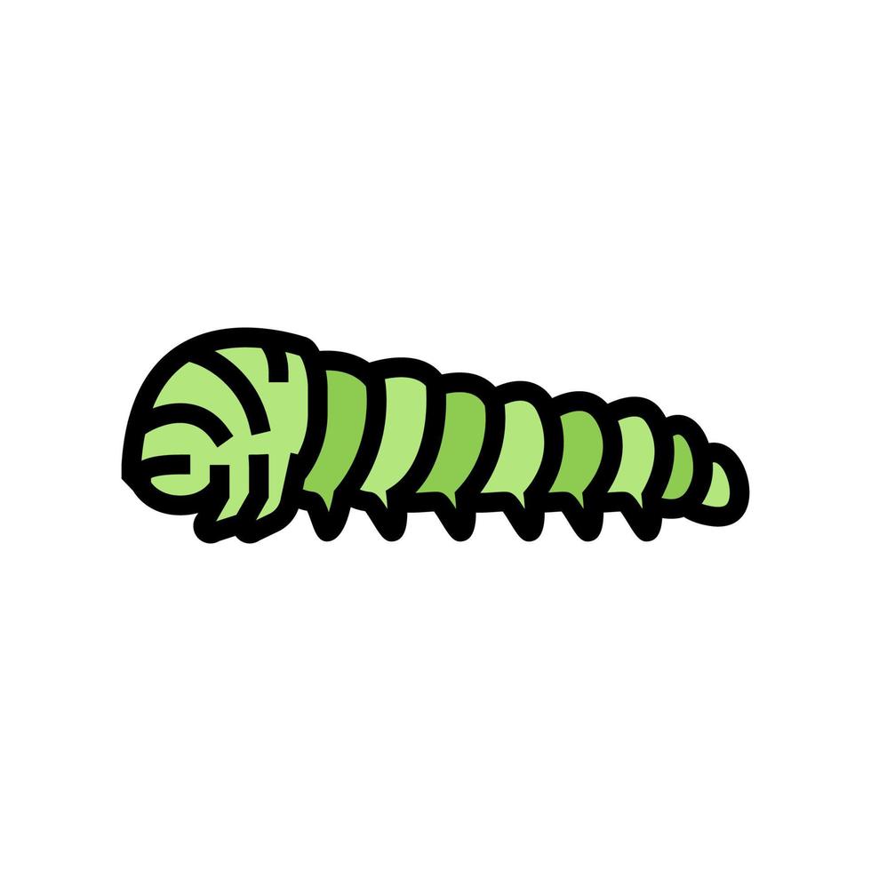 caterpillar insect color icon vector illustration