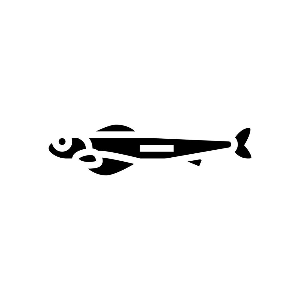 alevins salmon glyph icon vector illustration