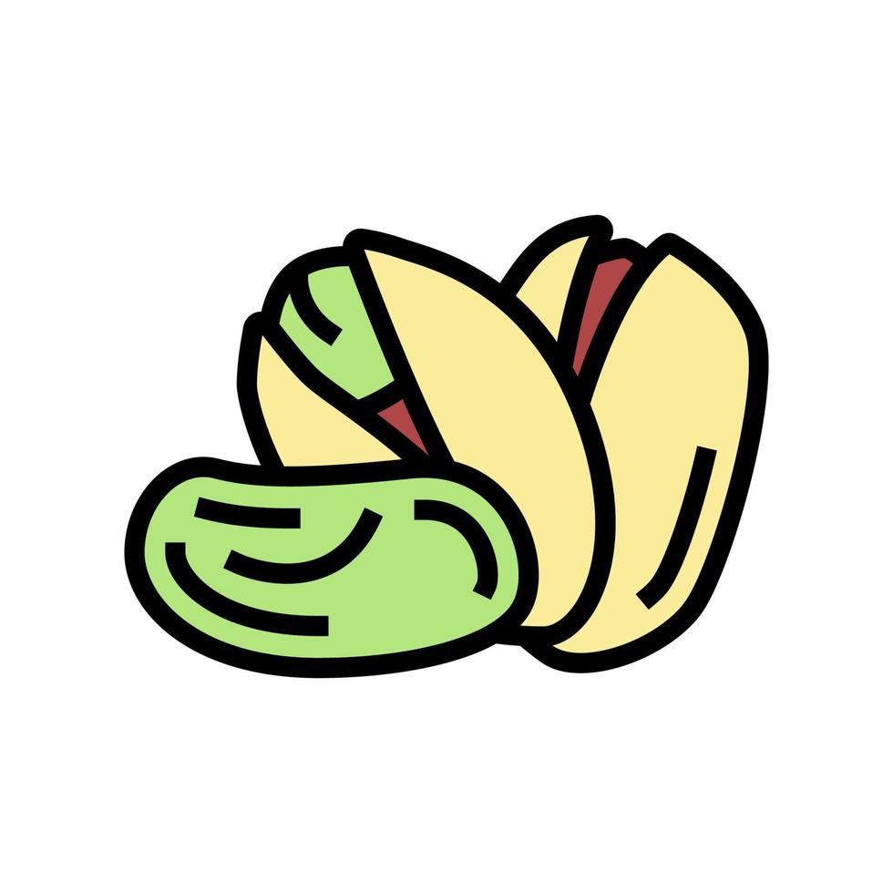 pistachio nut color icon vector illustration