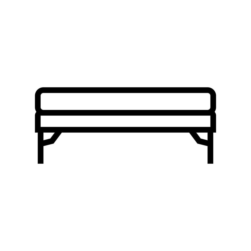 bench bedroom line icon vector illustration