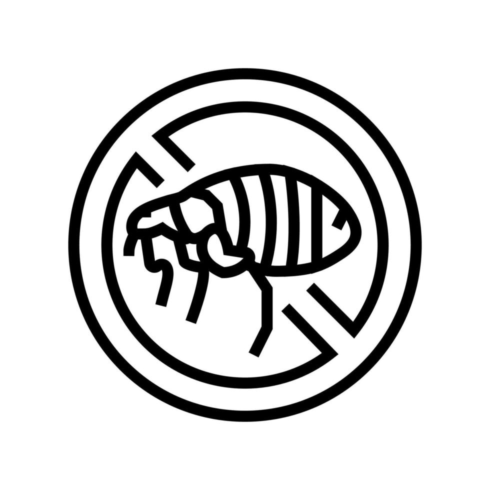 flea treatment line icon vector illustration