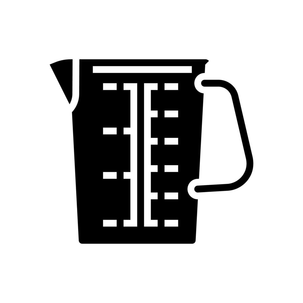 ilustración de vector de icono de glifo de taza de cocina