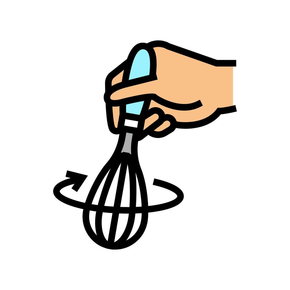 beater whisk color icon vector illustration