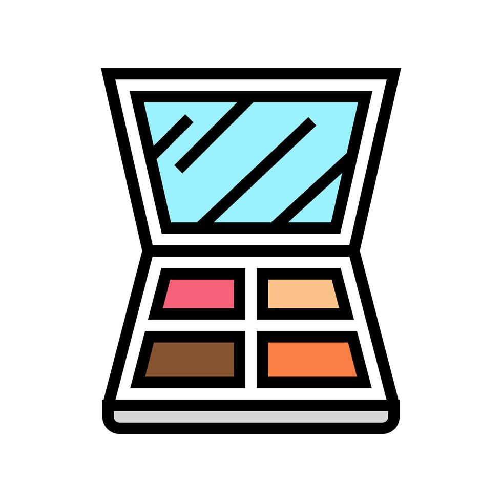 eyeshadow palette color icon vector illustration