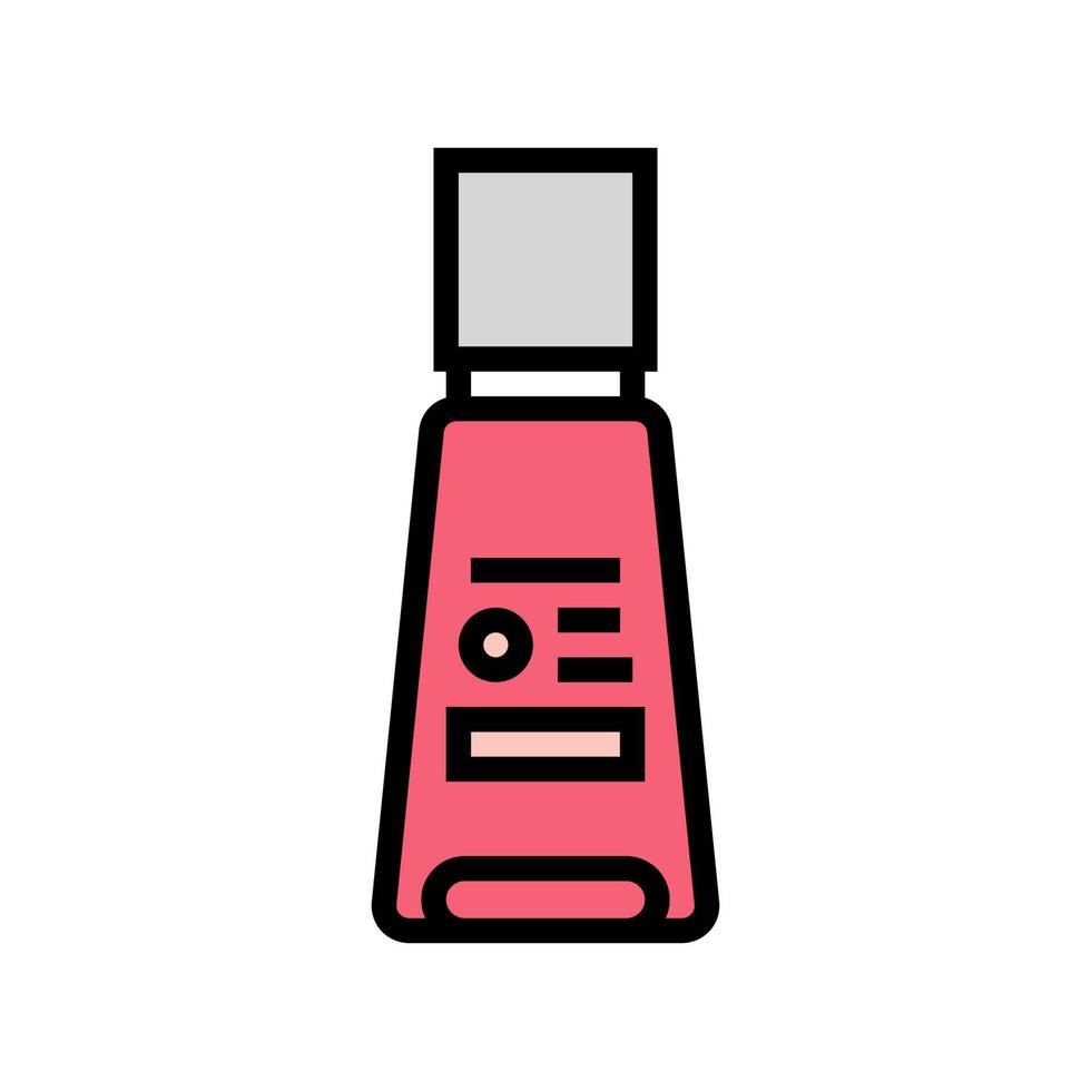 resurfacing body serum color icon vector illustration