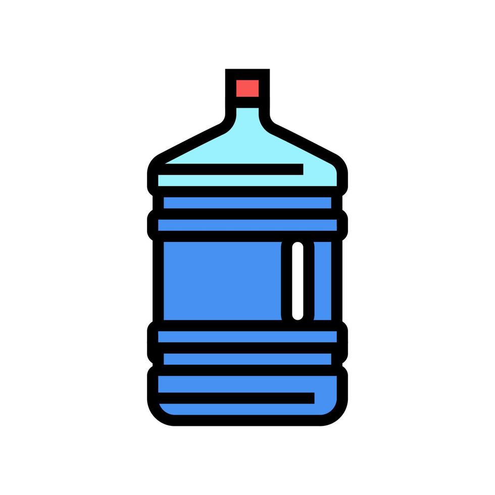 ilustración de vector de icono de color de agua de galón