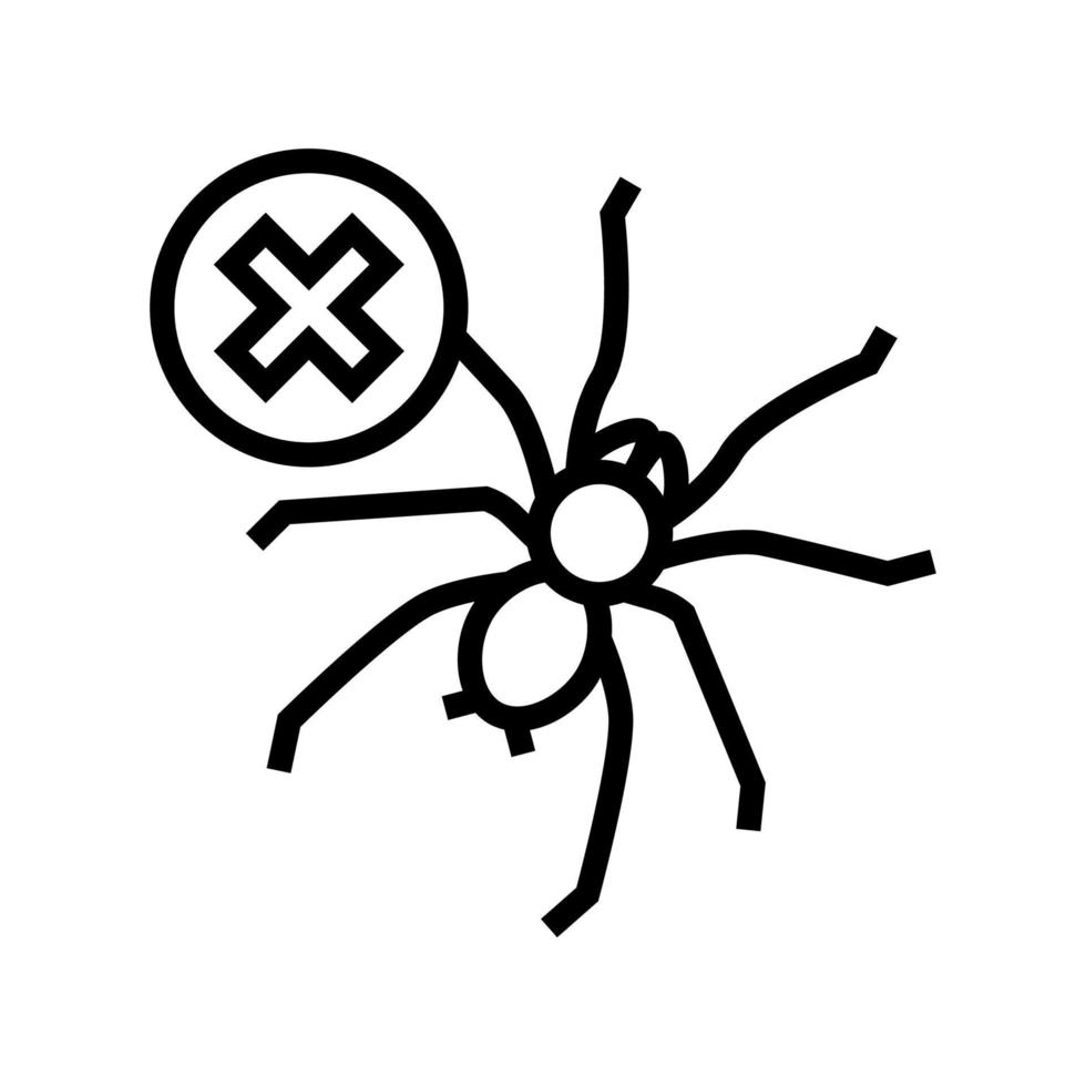 spider control line icon vector illustration