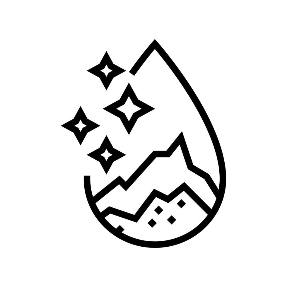 artesian water line icon vector illustration
