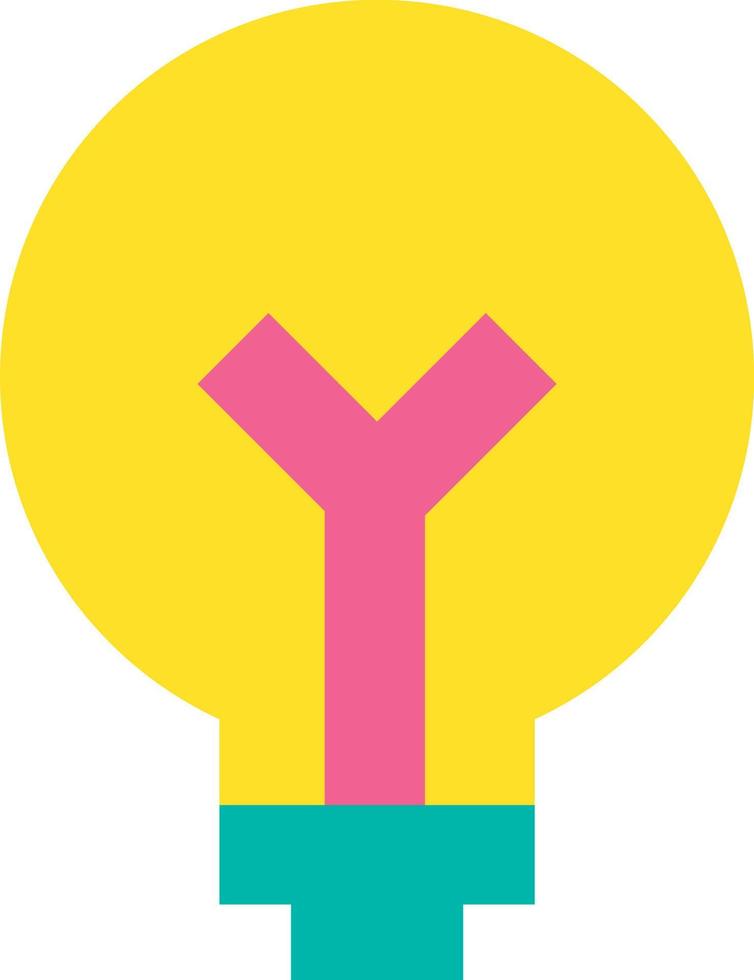 Design Creative Abstract Electric Lightbulb Icon vector