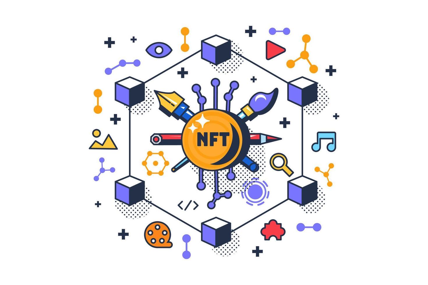 Decentralize nft crypto for purchasing vector
