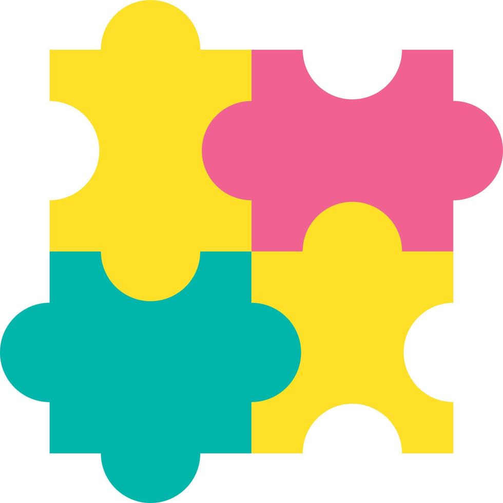 Design Jigsaw Detail of Puzzle Construction Icon vector