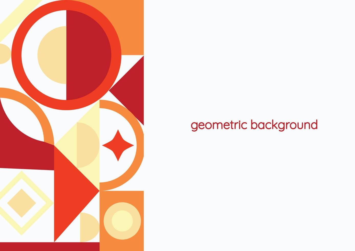 orange geometric background background vector