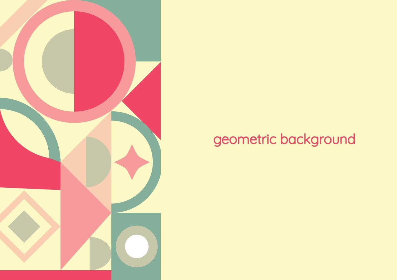 pastel cute geometric background background vector design