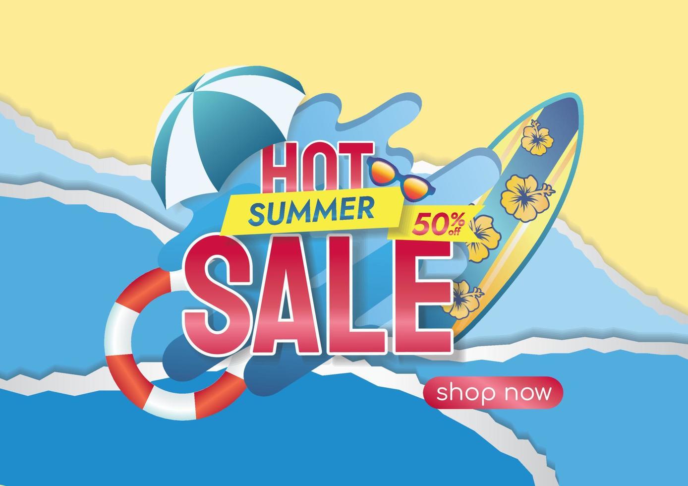summer sale banner design for banner background vector