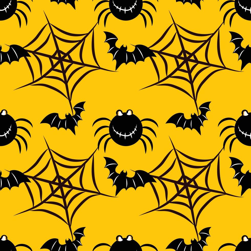 halloween cute item seamless vector design background