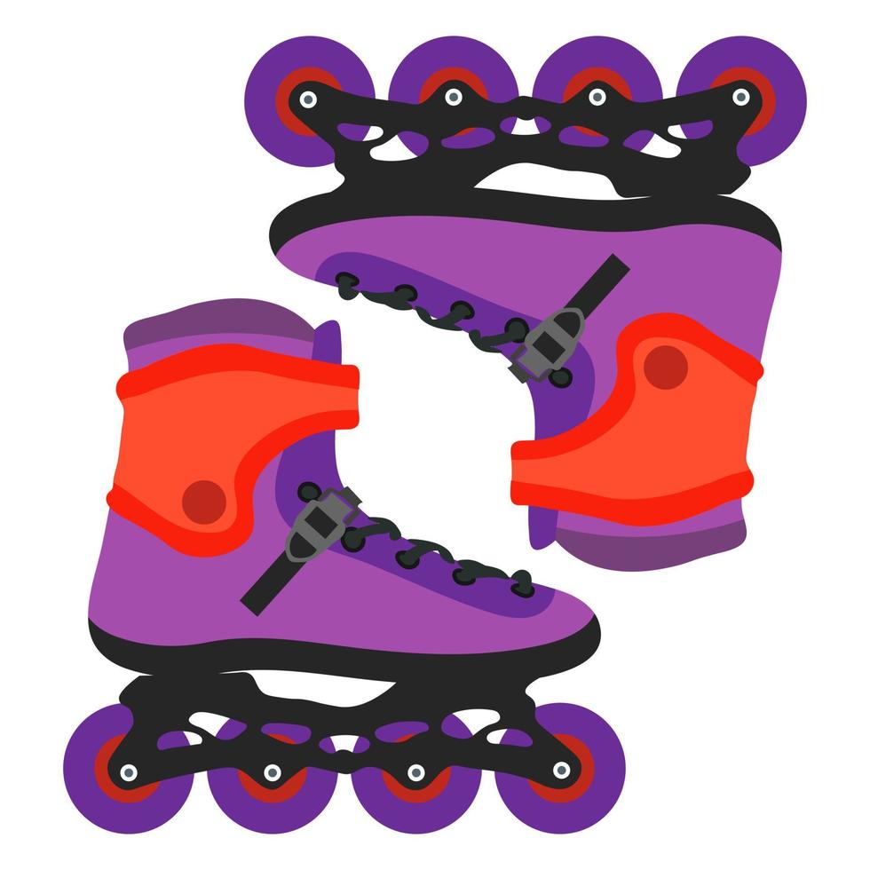 Roller skates for skating. Vector illustration.