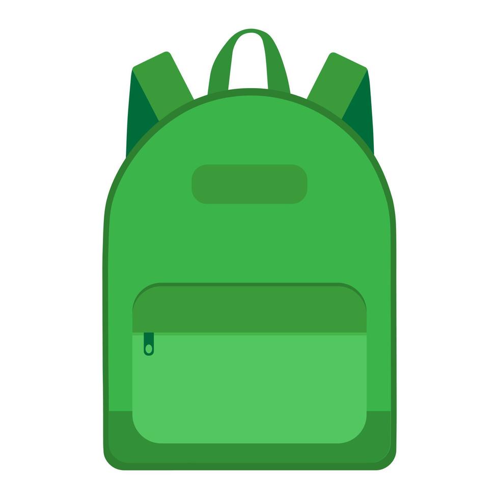 School backpack icon. Vector illustration.