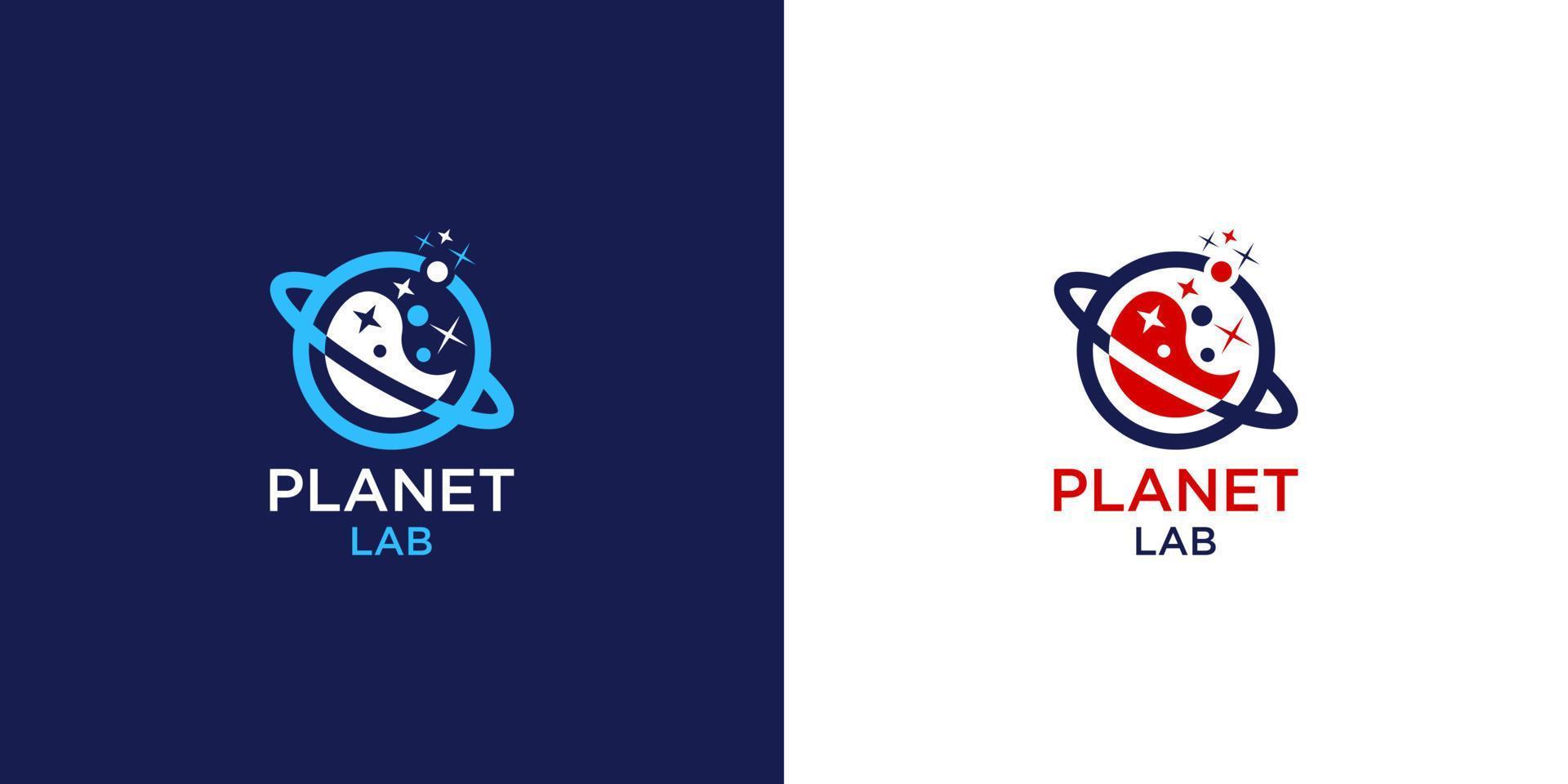 inspiración del logo de planet labs vector