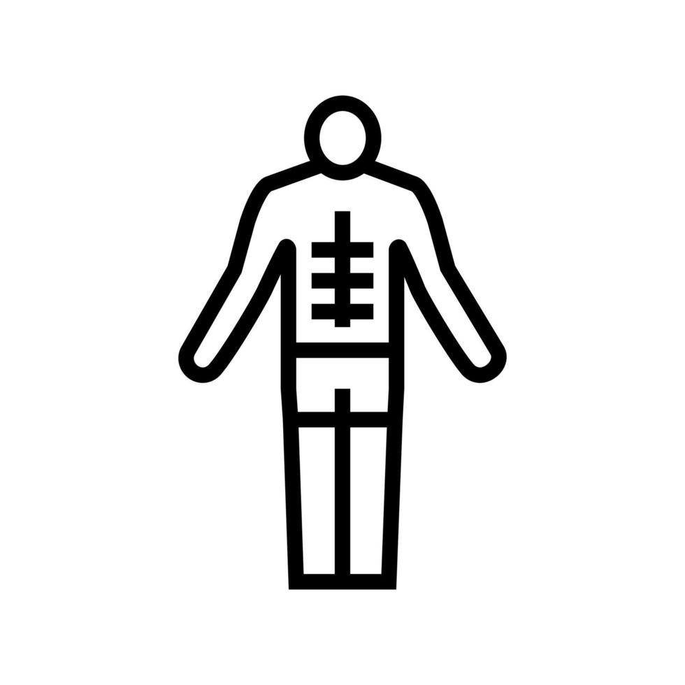 tanned man line icon vector illustration