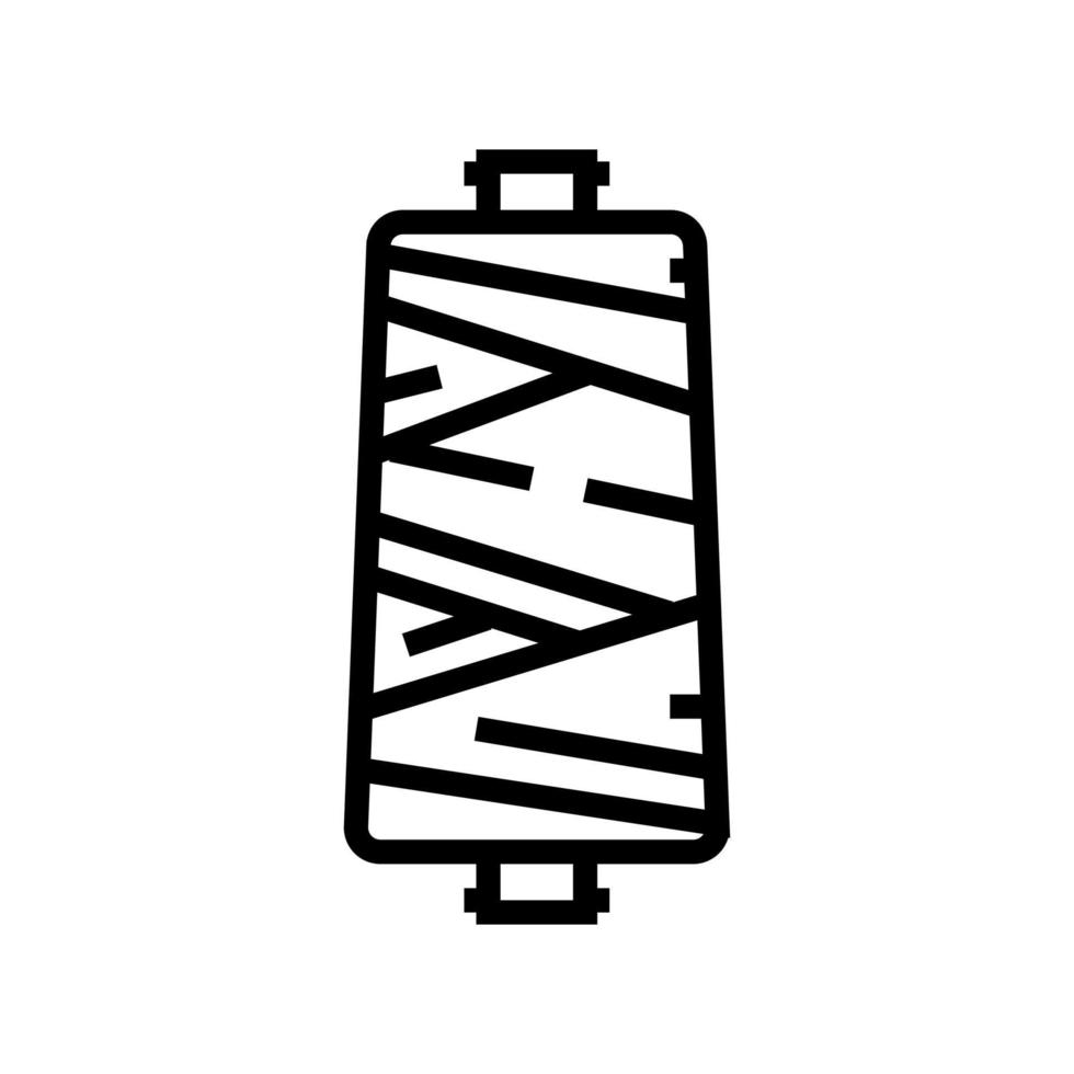 silk thread line icon vector illustration