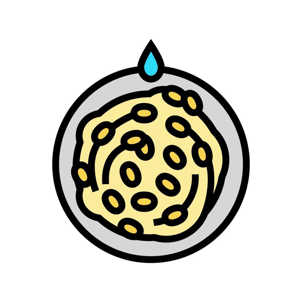 washing silkworm cocoon color icon vector illustration