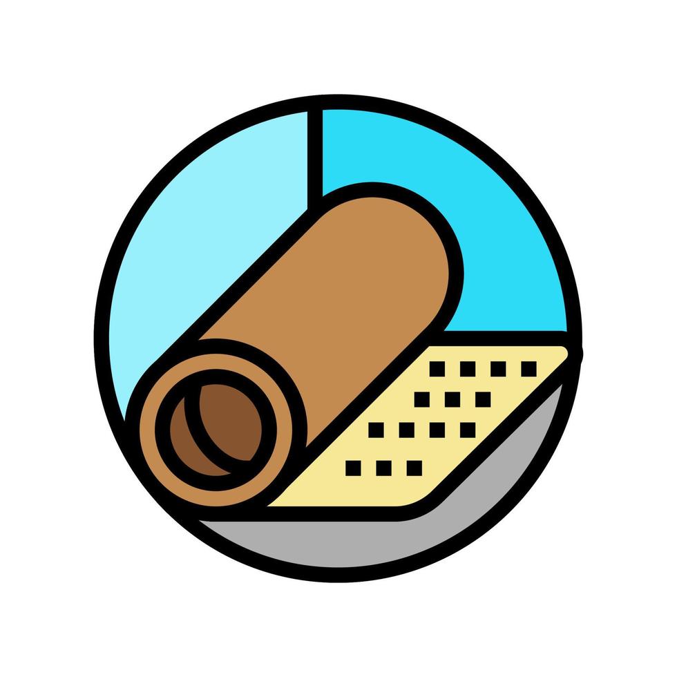 underlay for parquet board color icon vector illustration
