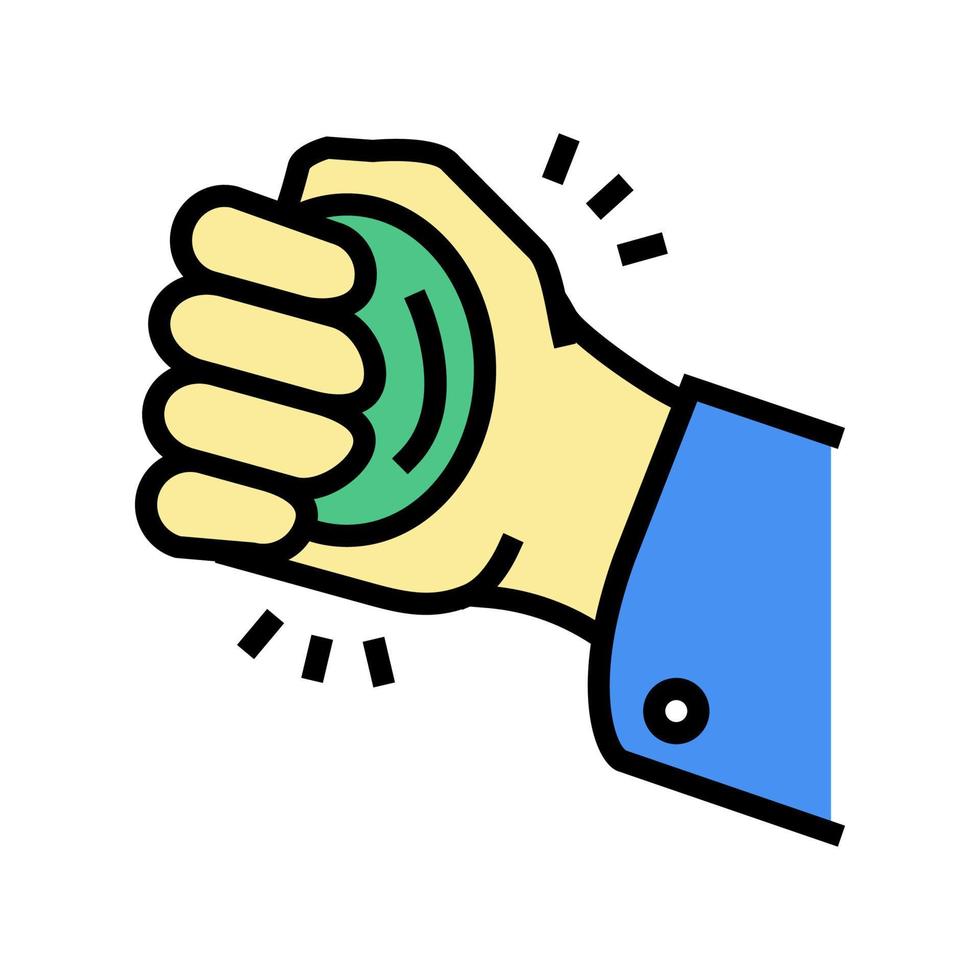 stress balls color icon vector illustration