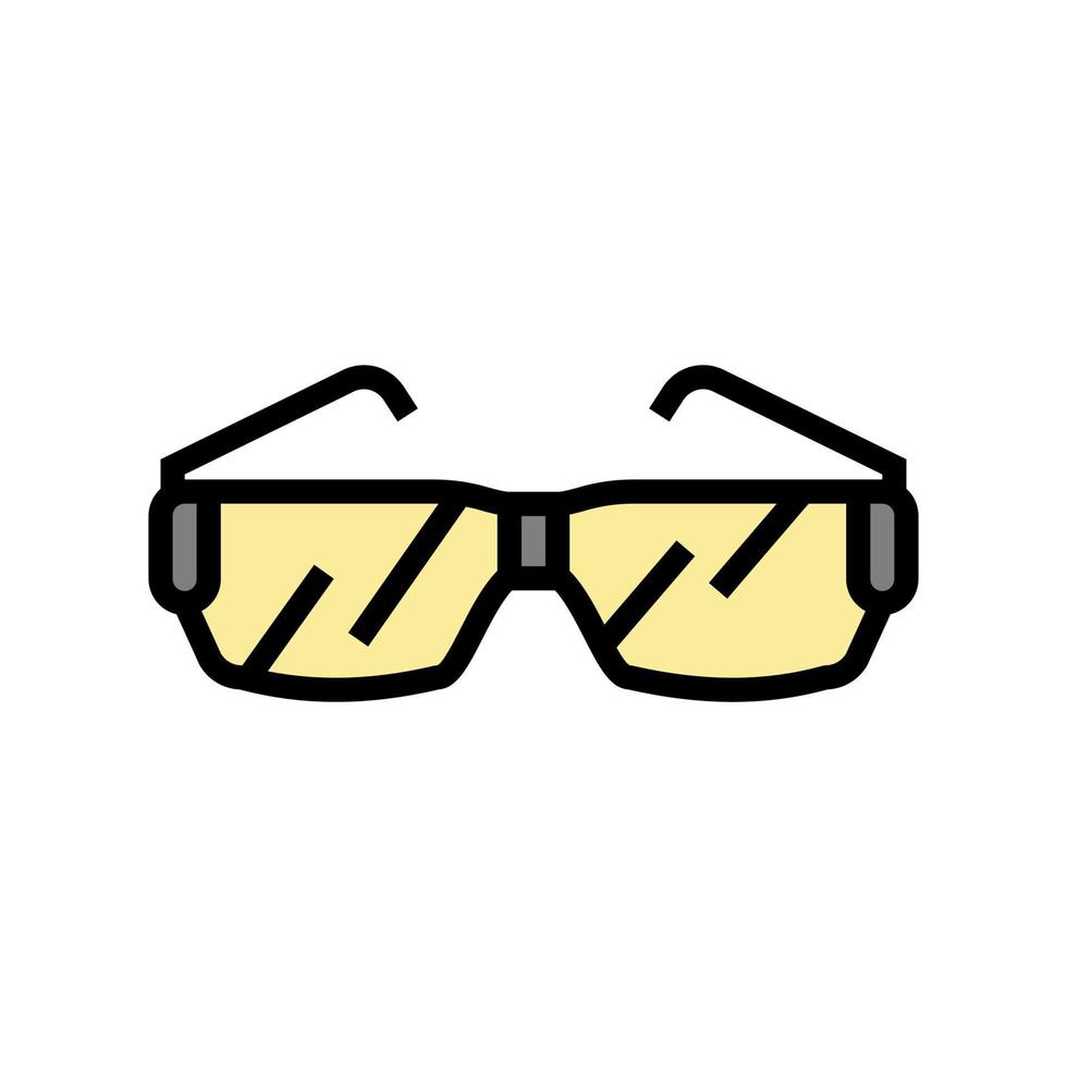 ilustración de vector de icono de color de gafas de computadora