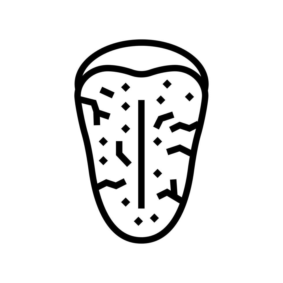 sjogrens syndrome line icon vector illustration