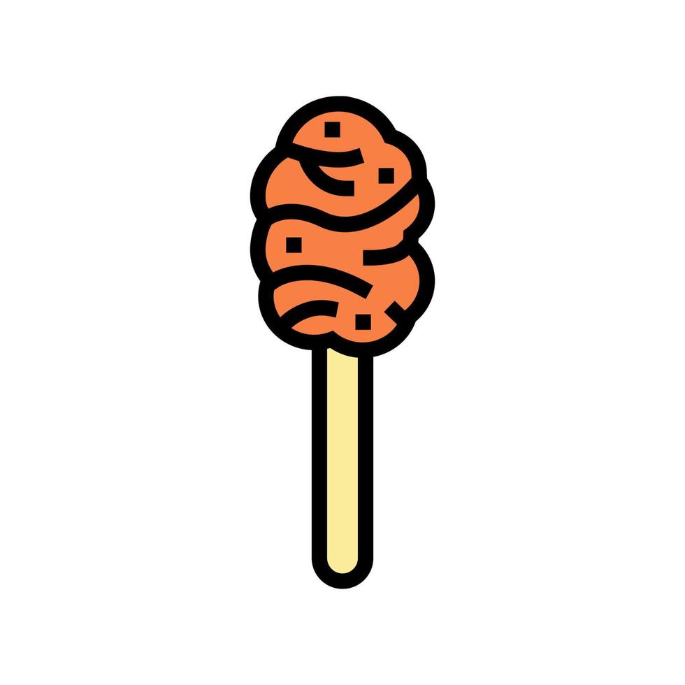 Ilustración de vector de icono de color caramelo de arce