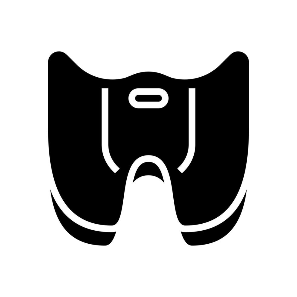 seat cushion glyph icon vector illustration