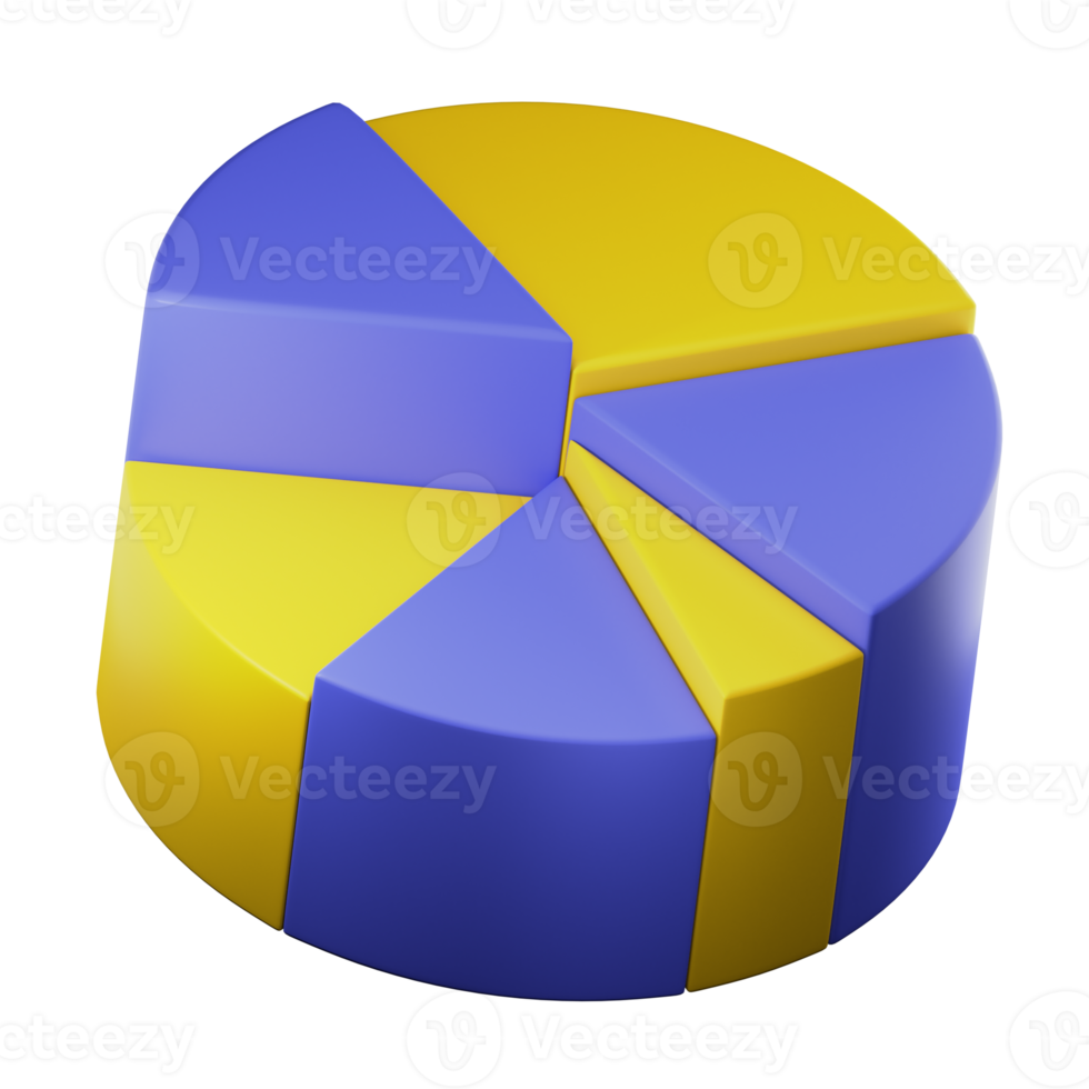 Pie Chart 3D Illustration png