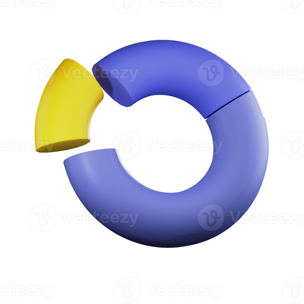 Pie Chart 3D Illustration png