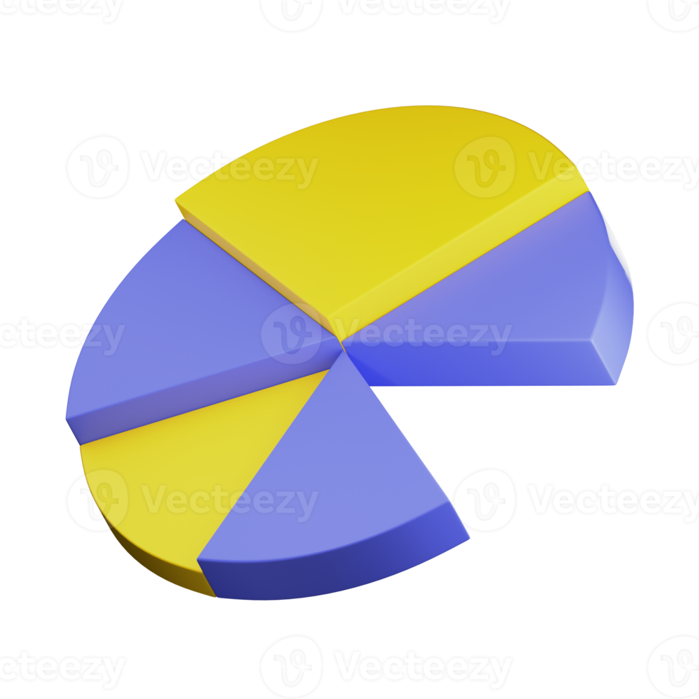 Bar Chart 3D Illustration png
