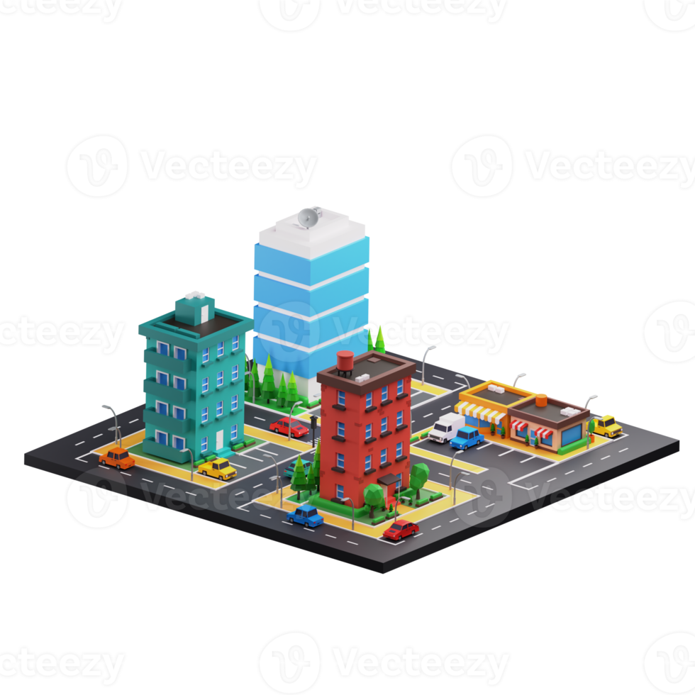 Building Cityscape 3D Illustration png