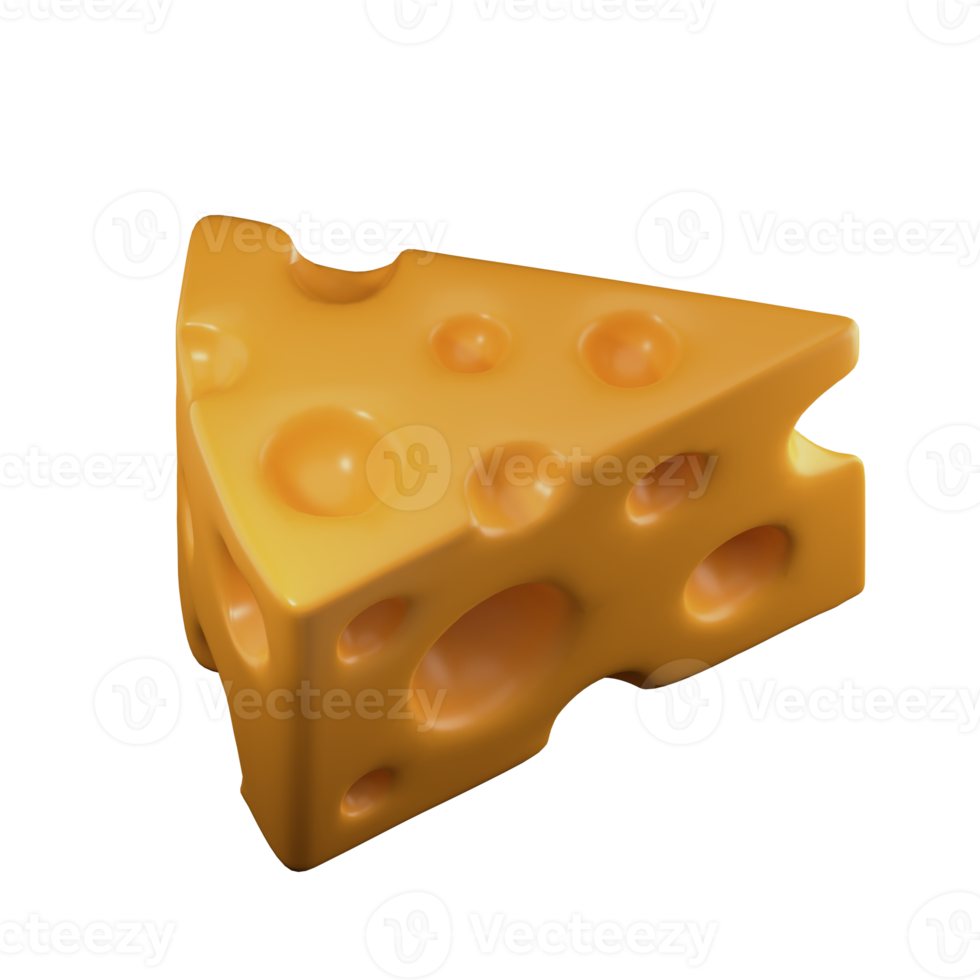 illustration 3d de nourriture au fromage png
