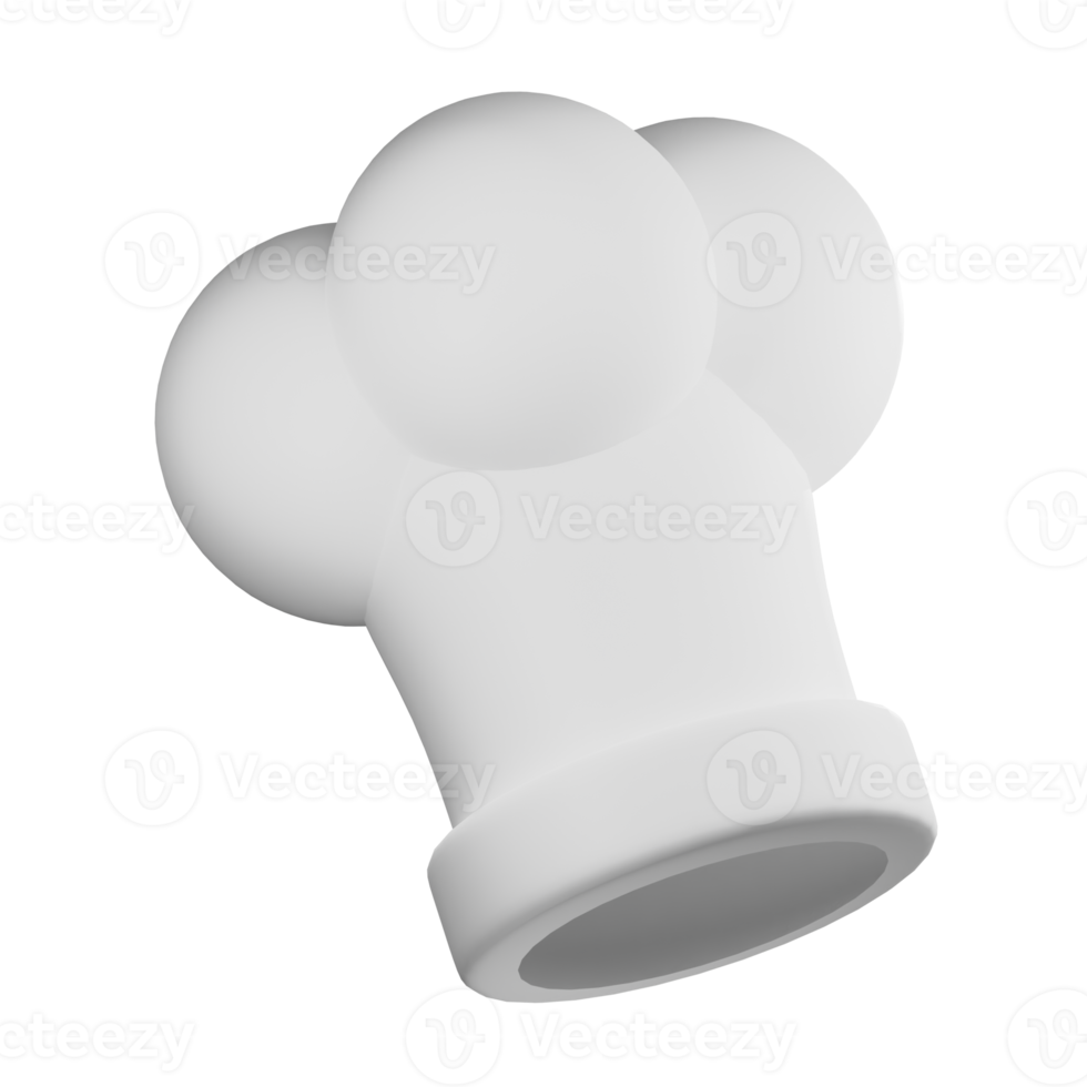 Chef Cap Food 3D Illustration png