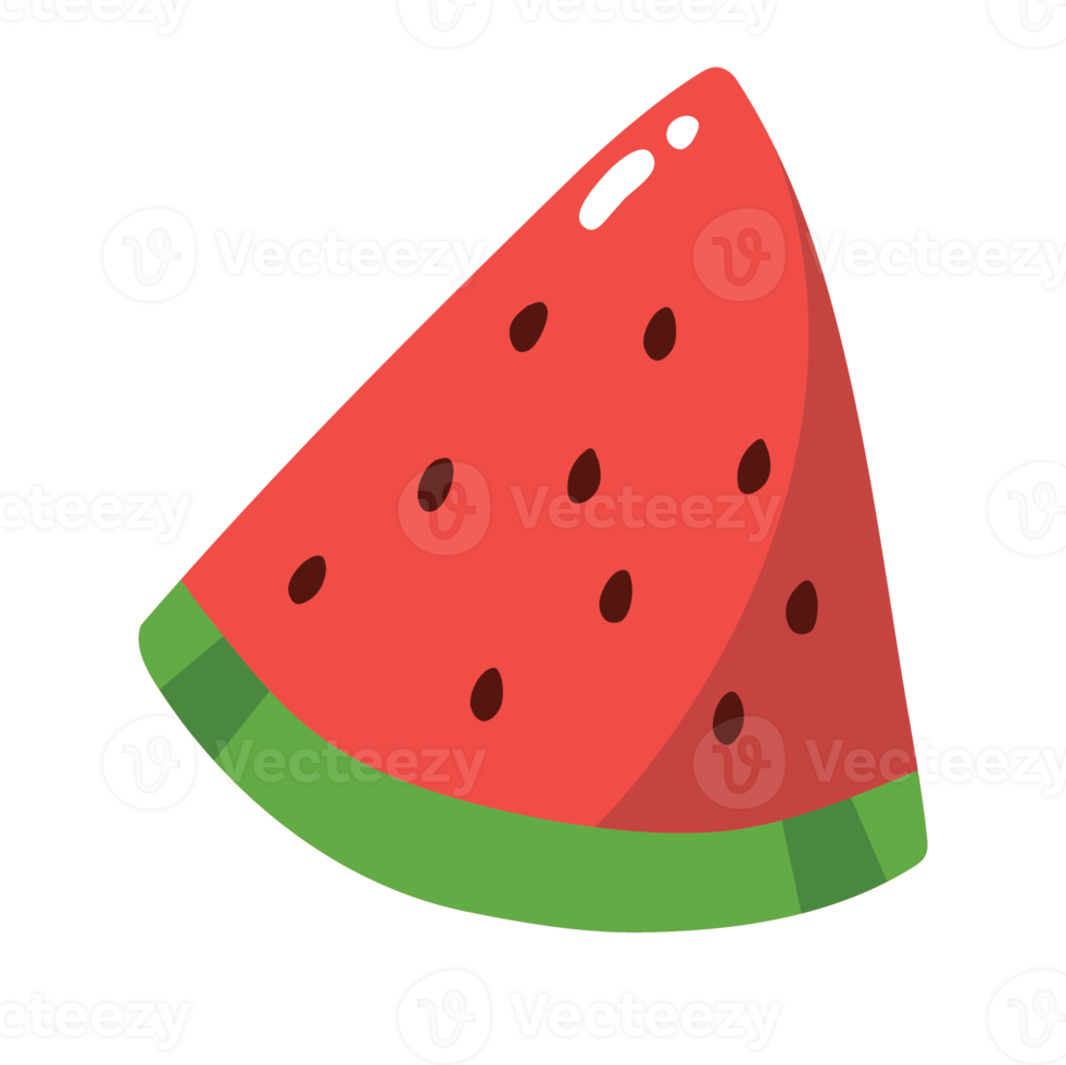 Watermelon Fruit 2D Illustration png