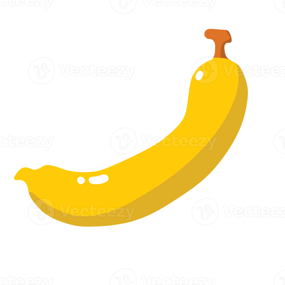 ilustração 2d de fruta de banana png