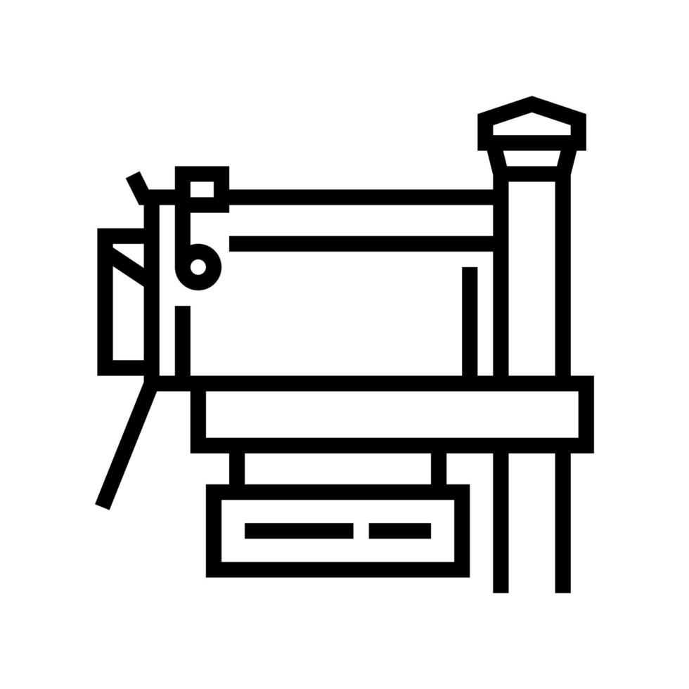 mailbox box for mail line icon vector illustration