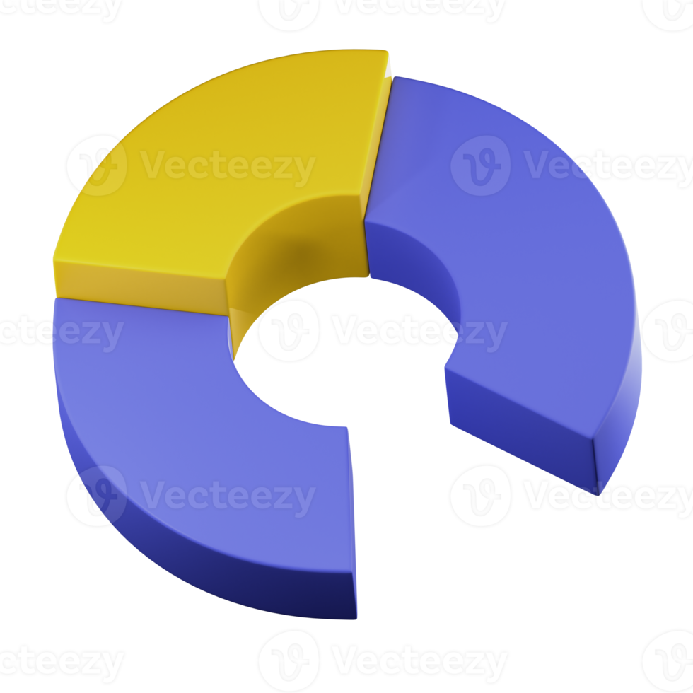 staafdiagram 3d illustratie png