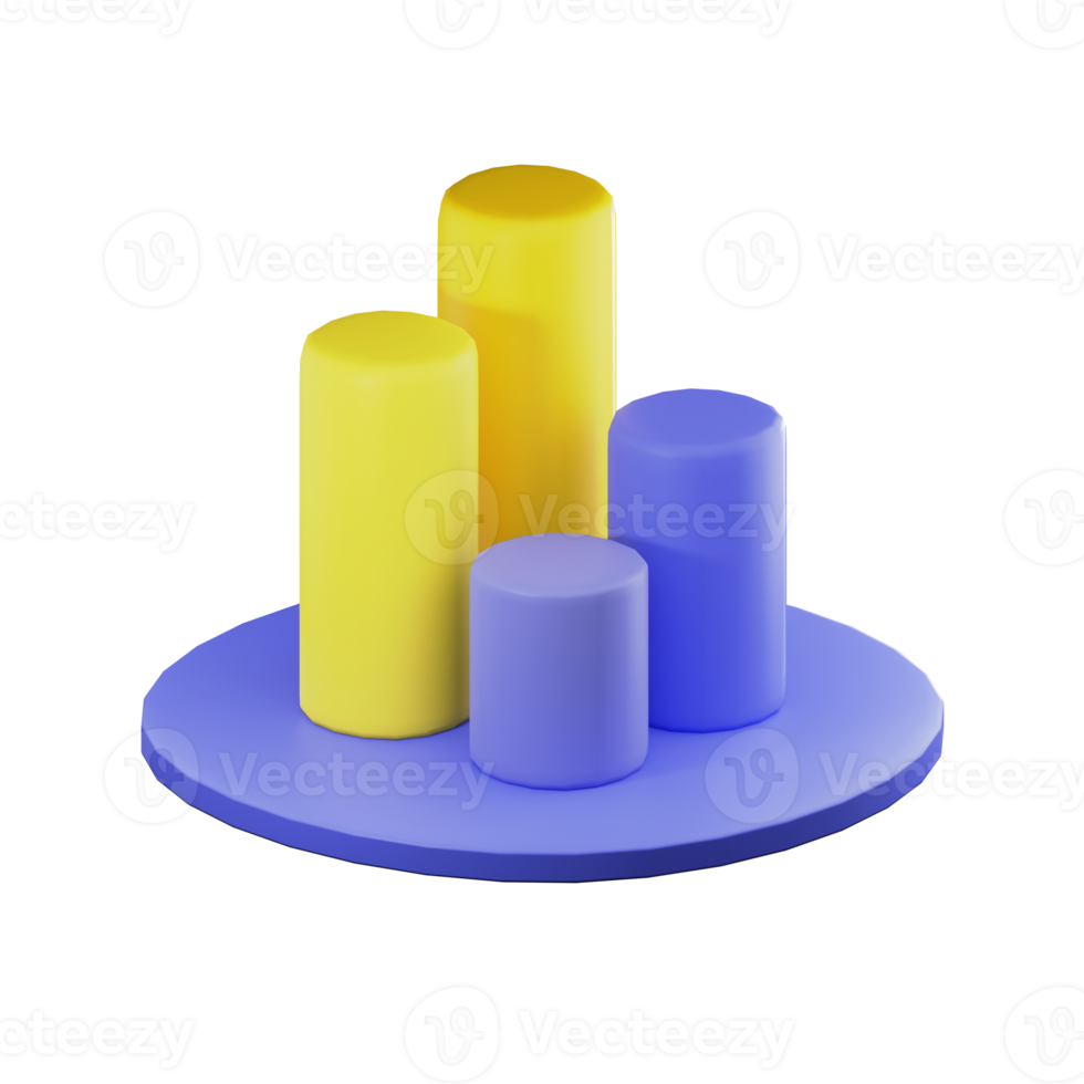 Graph Chart 3D Illustration png