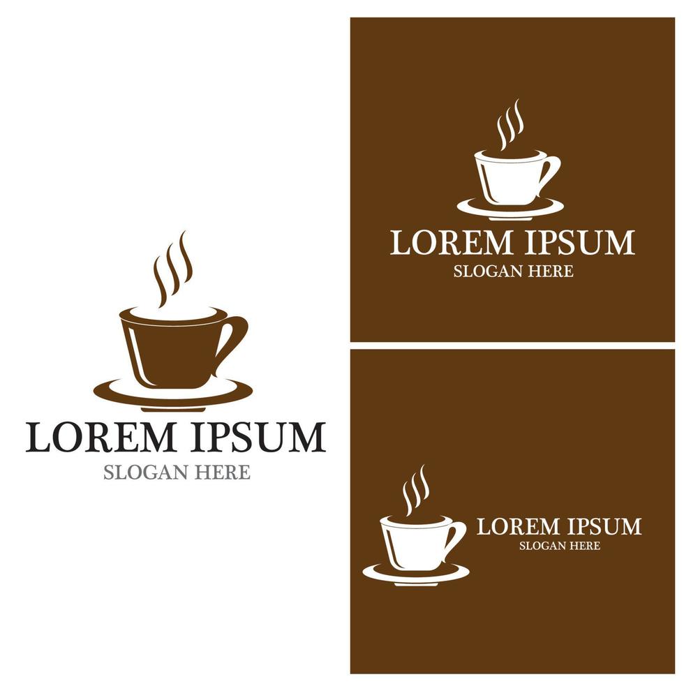 Coffee cup Logo Template vector