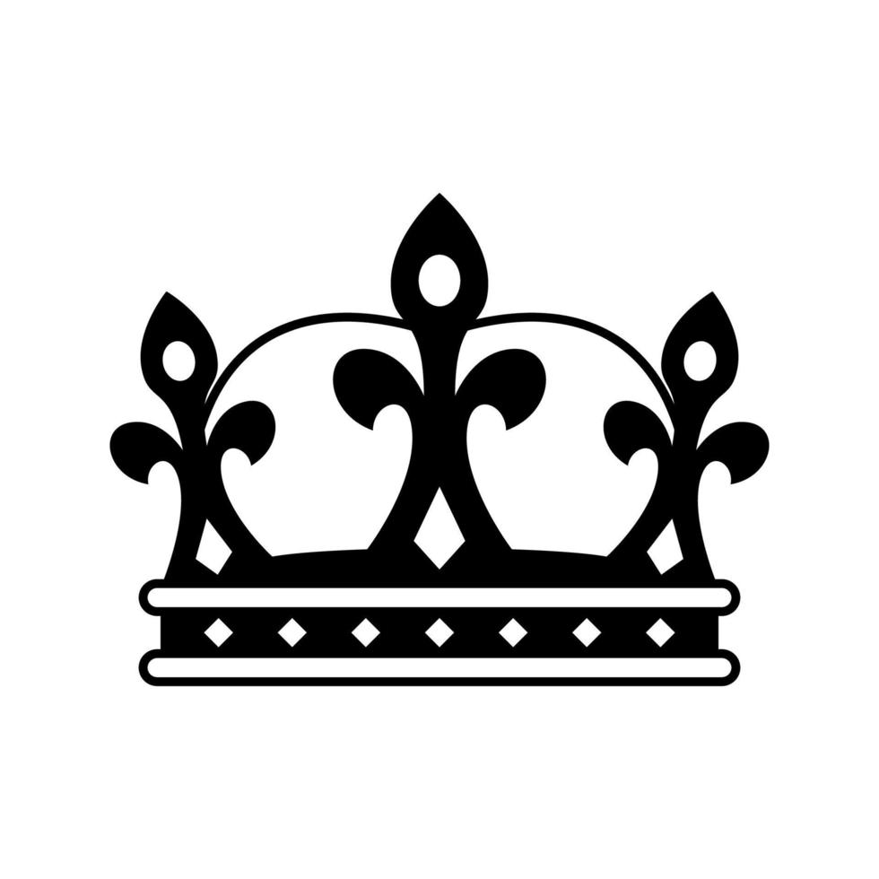 Crown isolated on white background vector
